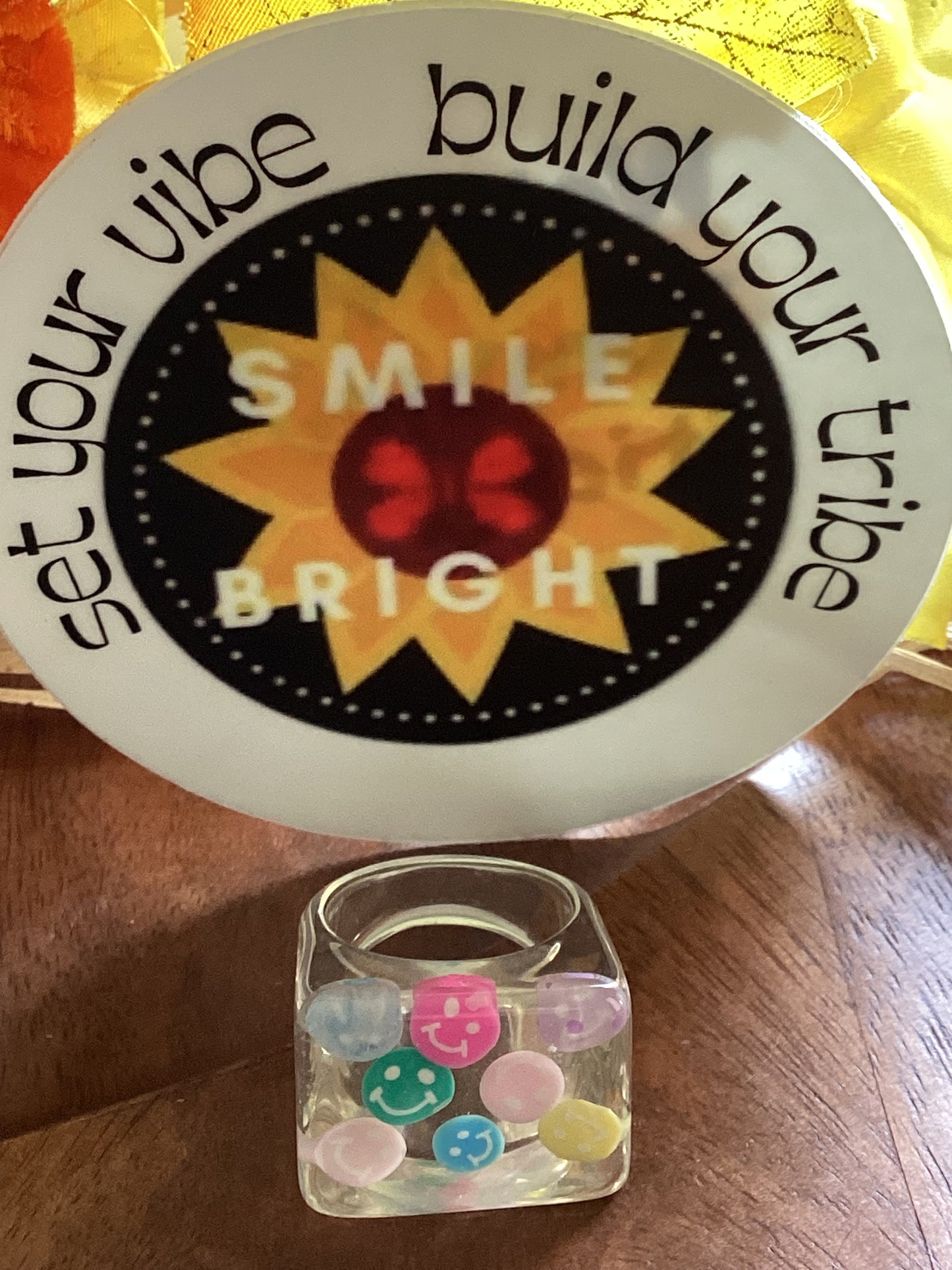 Happy Smiley Face ring
