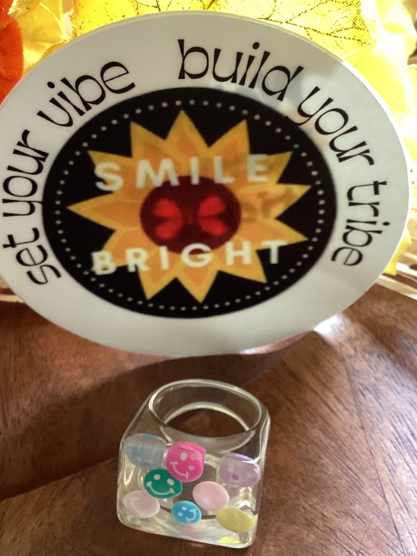 Happy Smiley Face ring