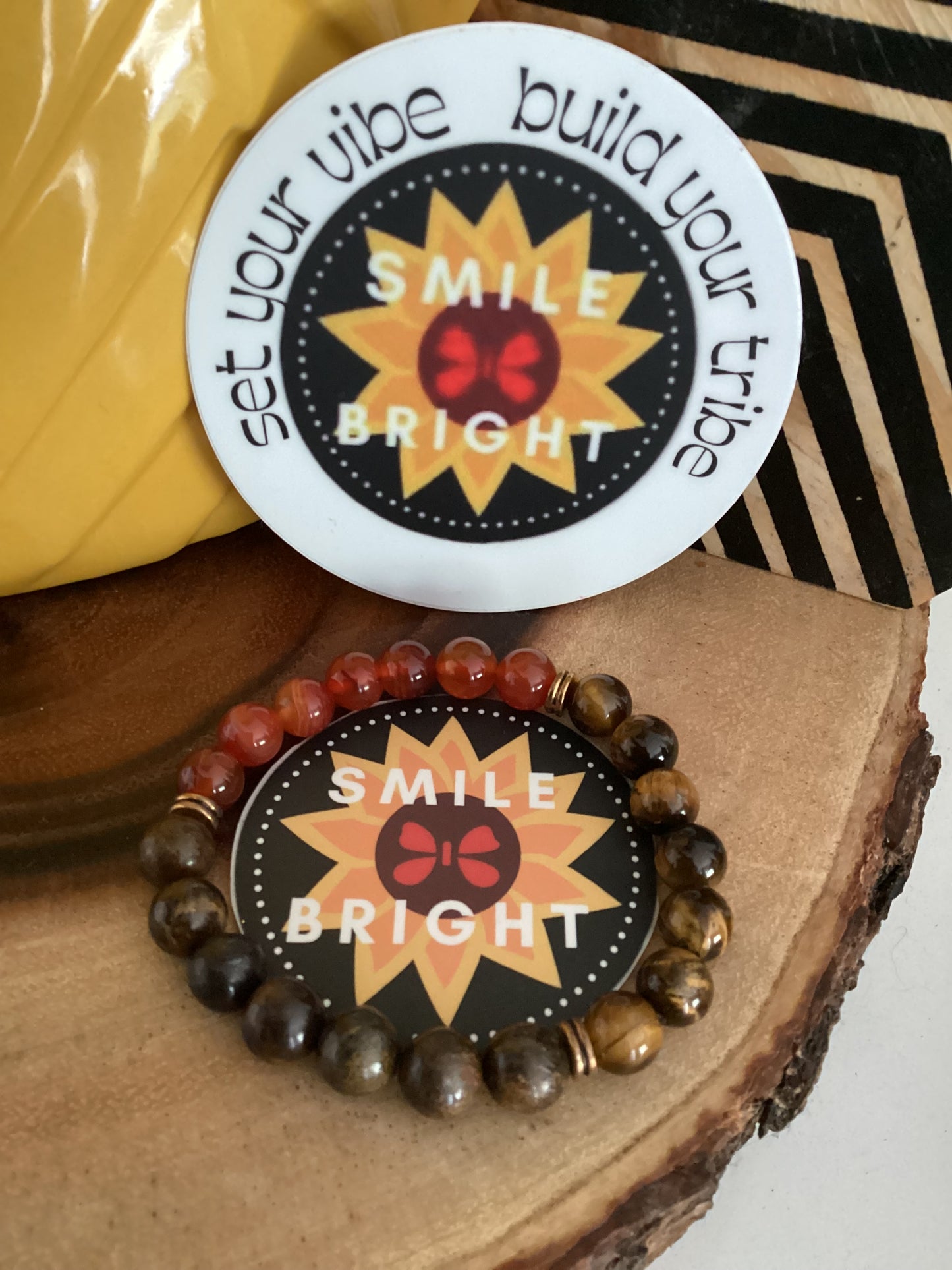 Healing Bracelet-Triple support Natural Stones 8mm