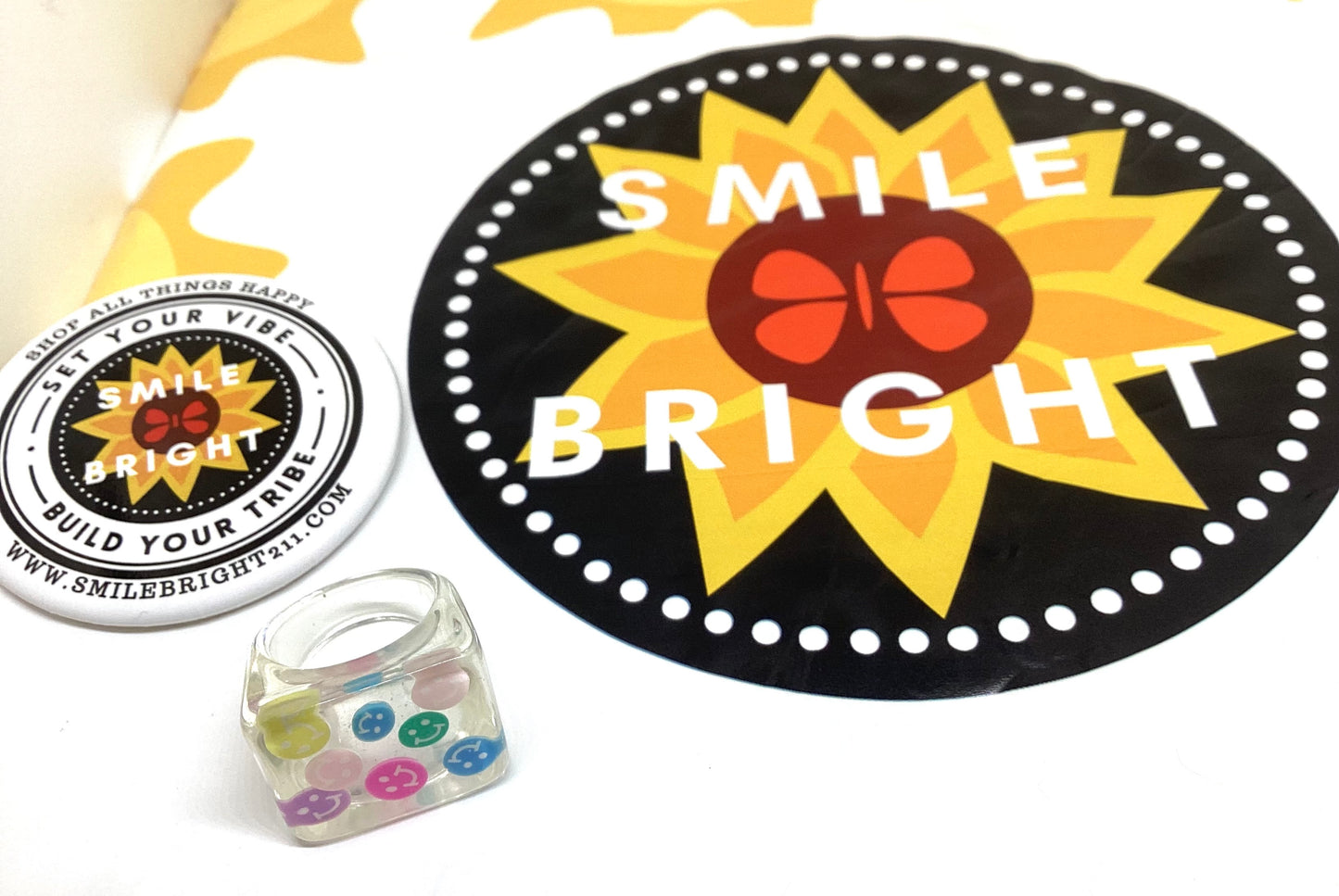 Happy Smiley Face ring