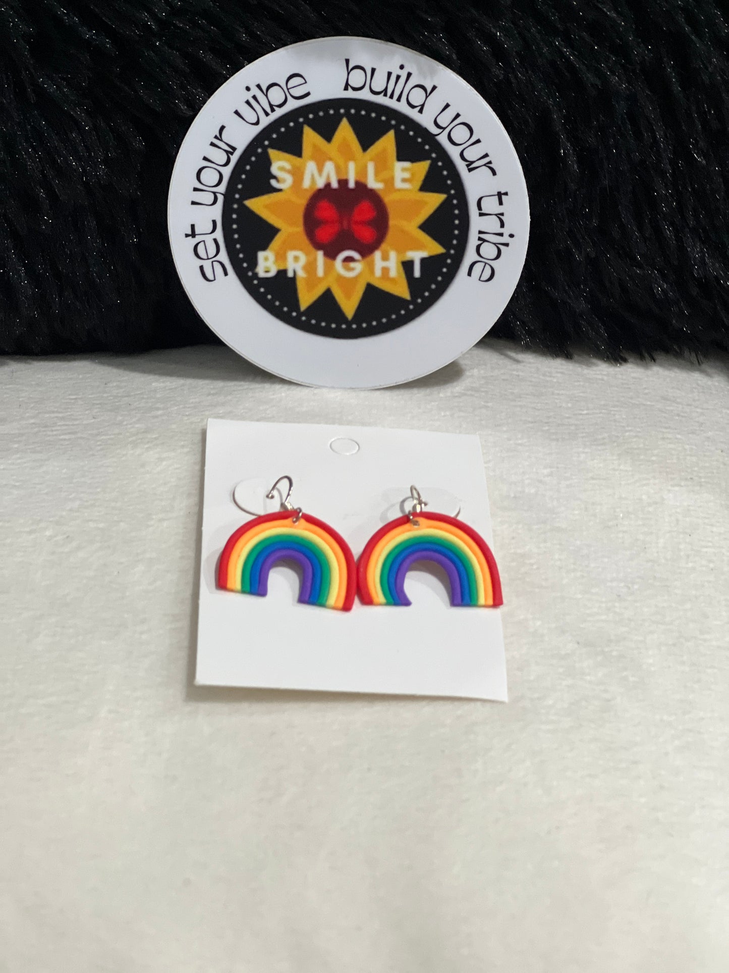 Smile Bright211 Handmade Earrings- Rainbows