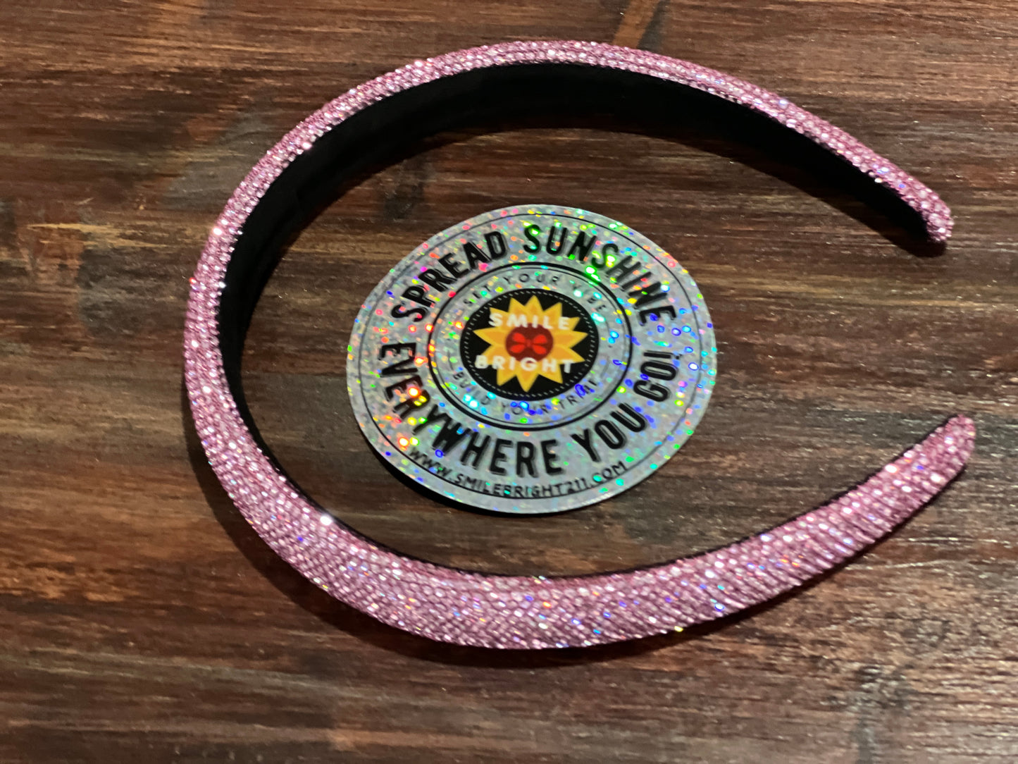 Pink Rhinestone Headband