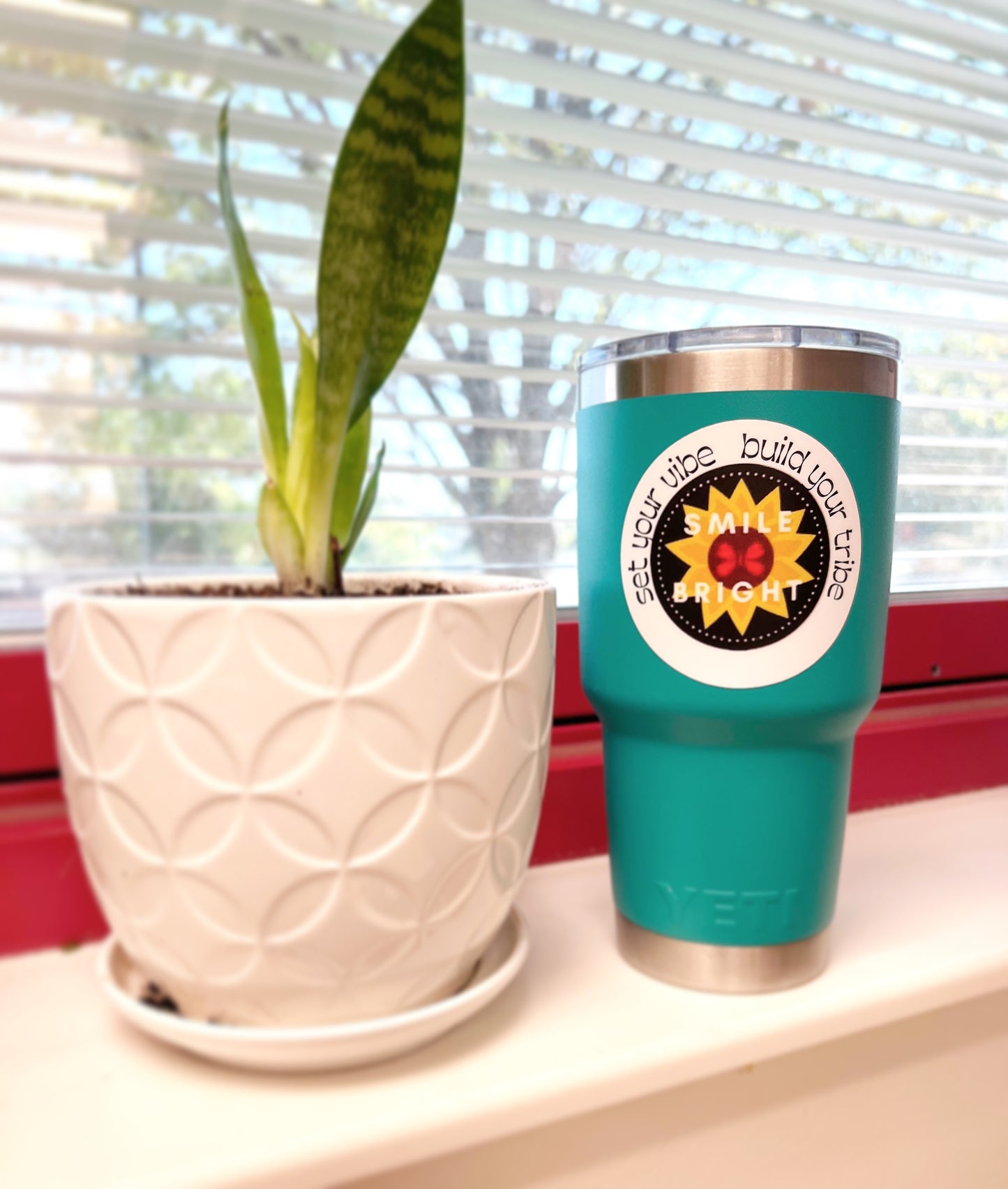 Smile Bright211 Logo Waterproof Sticker