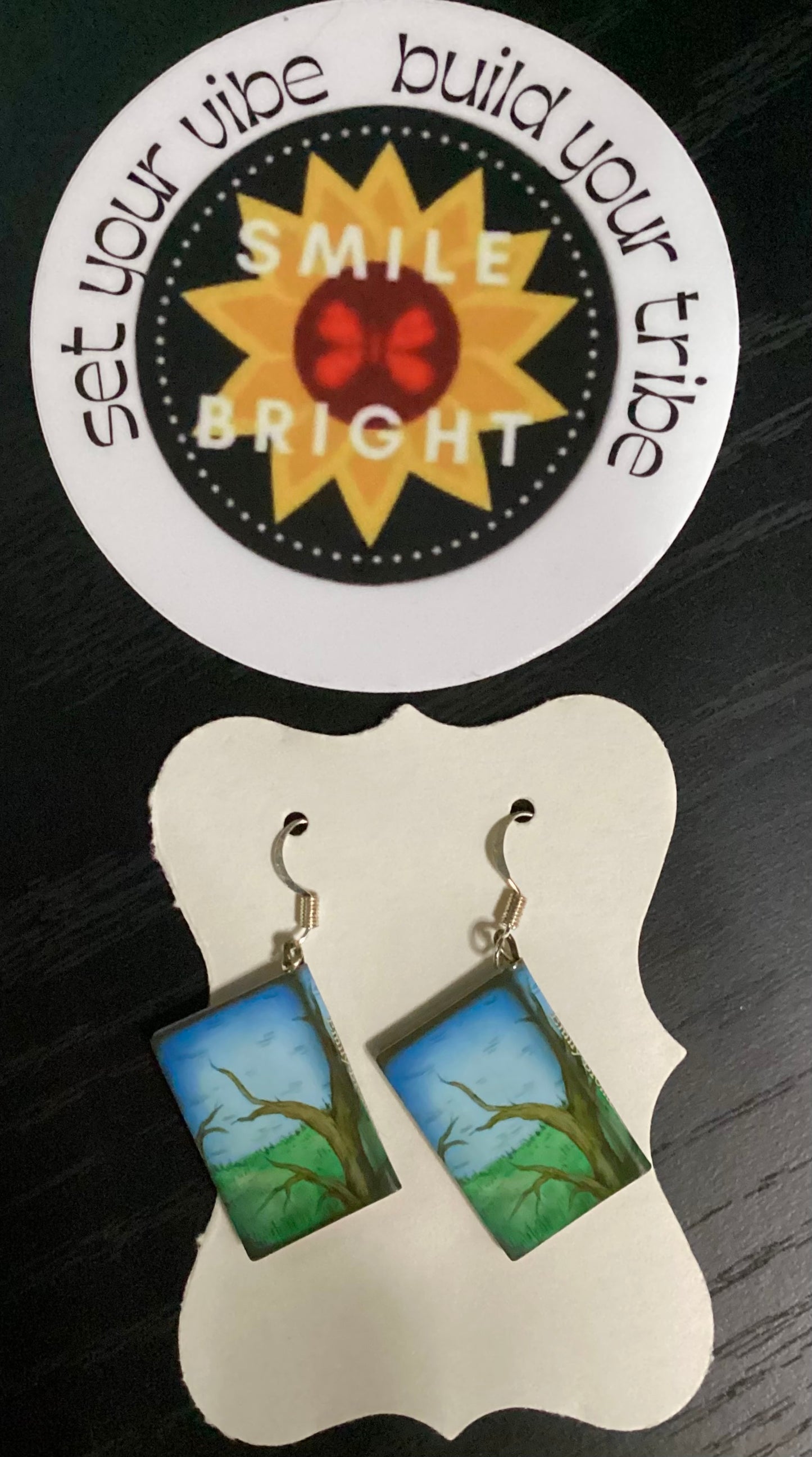 Smile Bright211 Handmade Earrings- Wuthering Heights Book