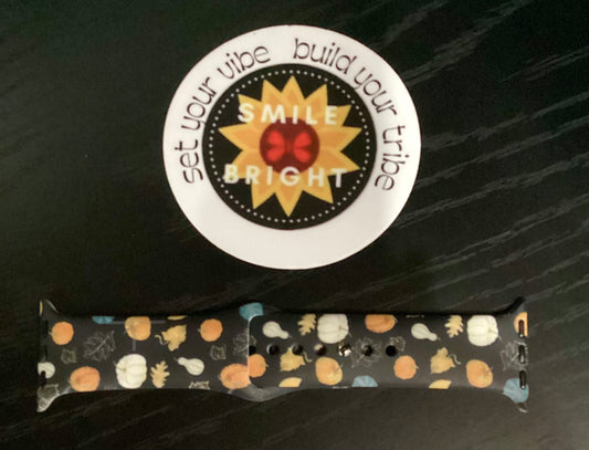 Black pumpkin Iwatch band