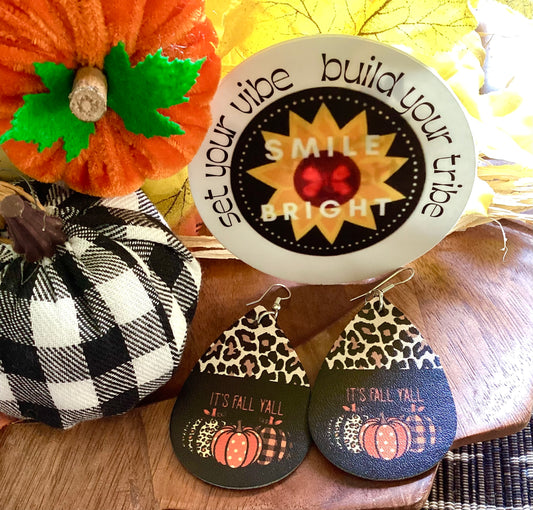 "It's Fall Y'all" Earrings