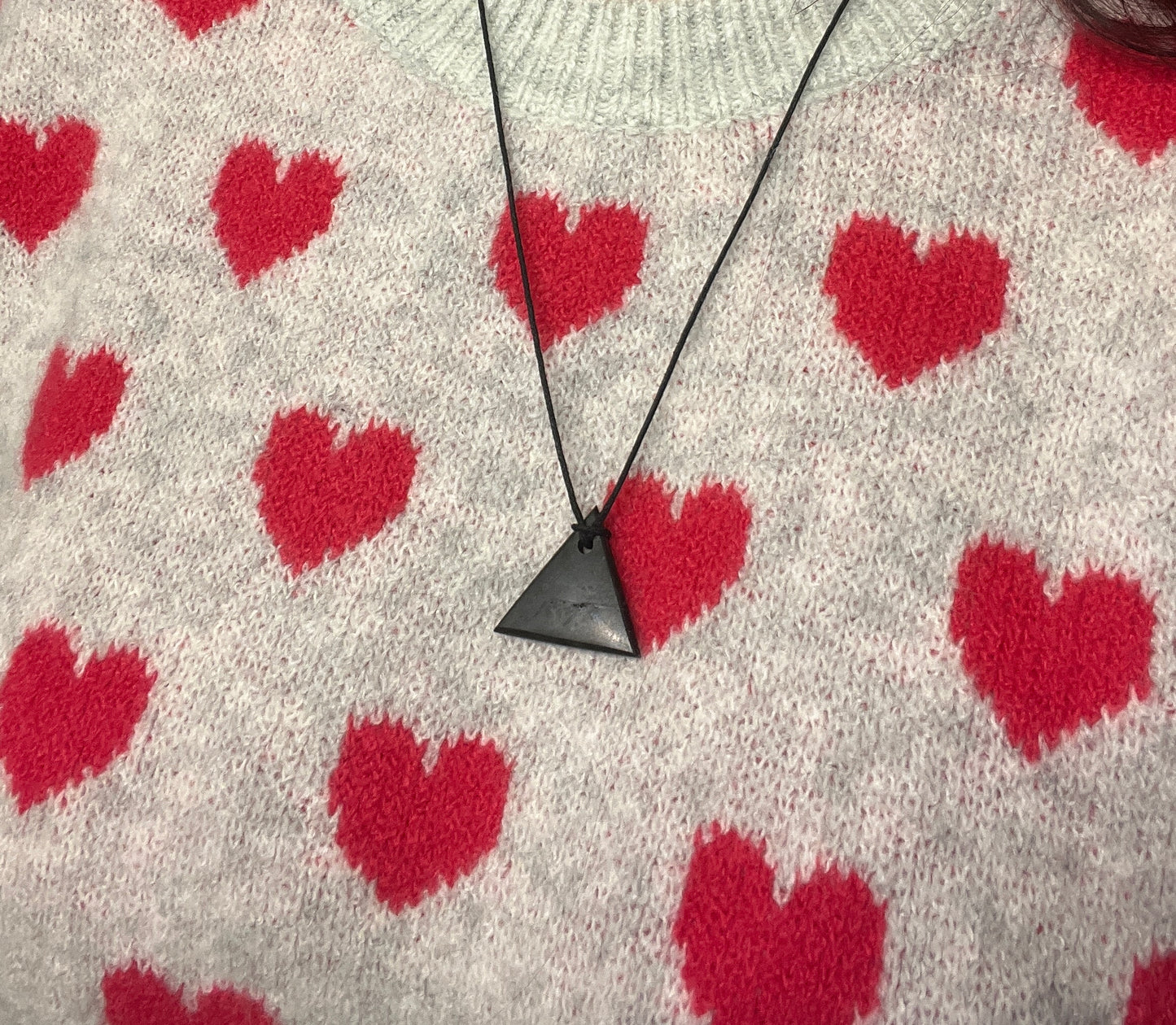 Shungite Triangle Pendant EMF necklace