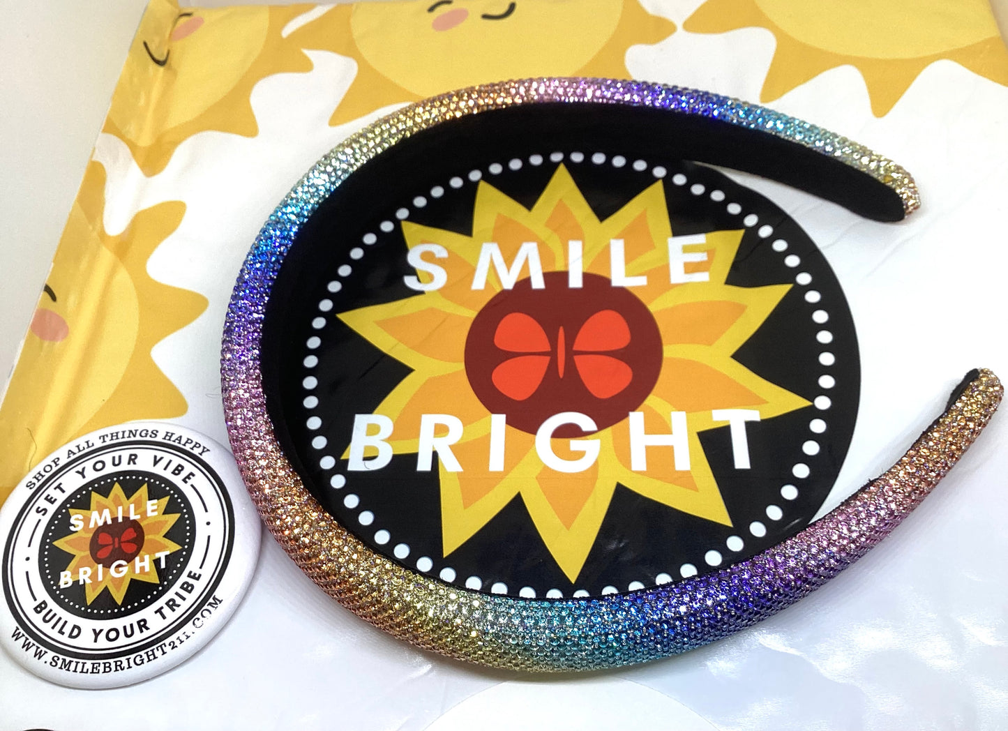 Rhinestone Rainbow Headband