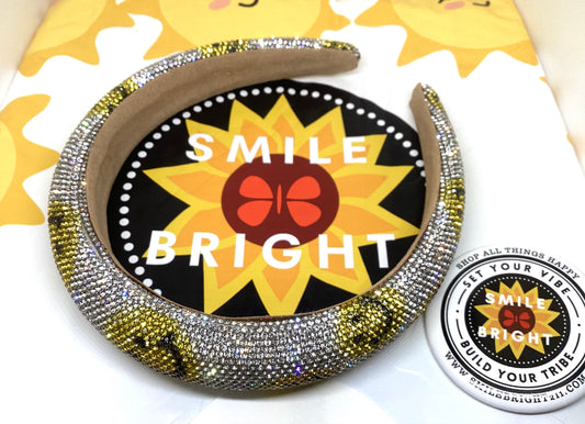 Smiley Rhinestone Headband