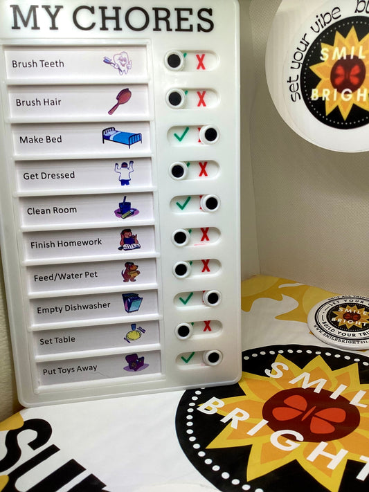 Learning My Chores Slide Chart