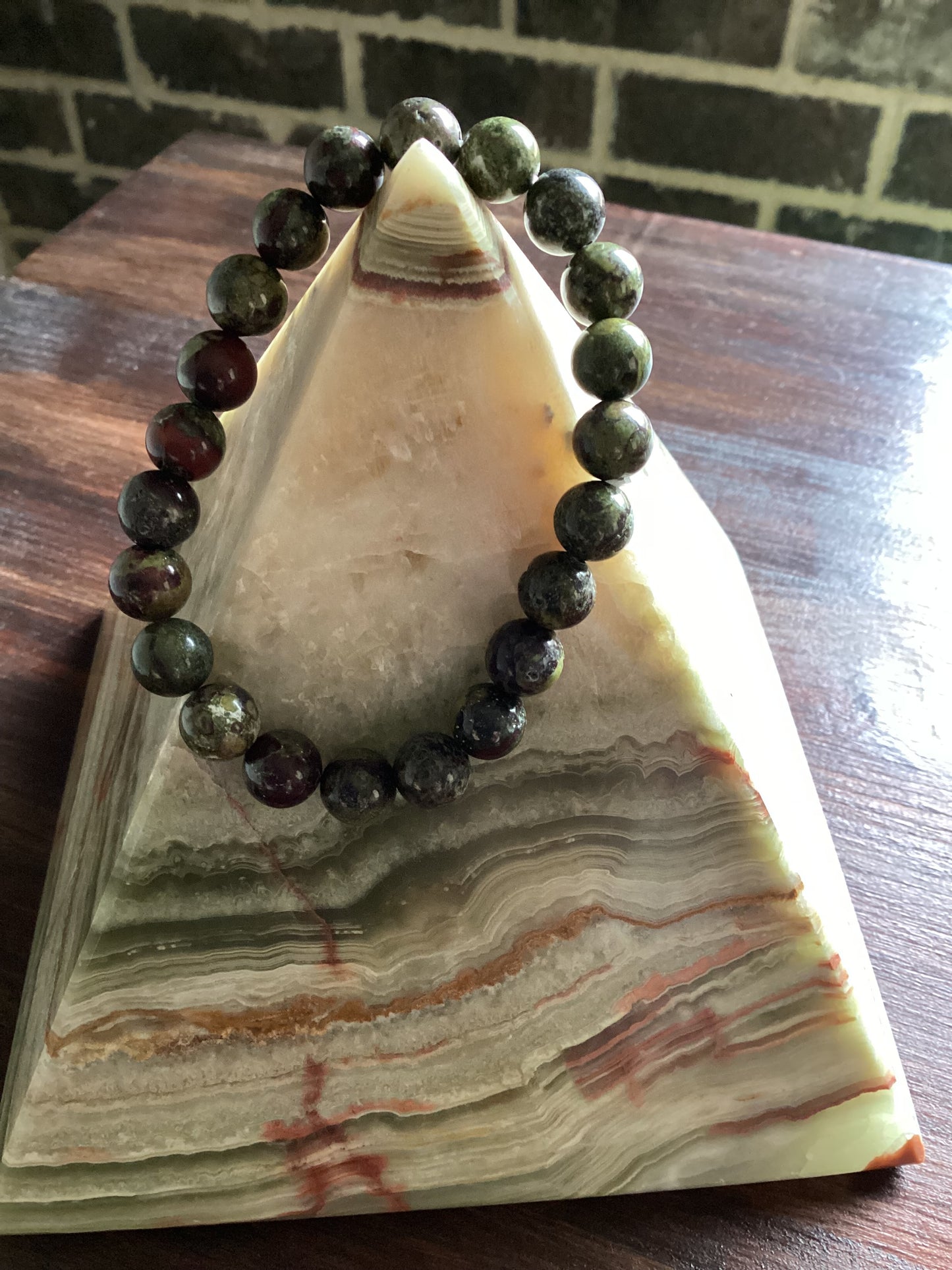 Dragon Bloodstone Crystal bracelet