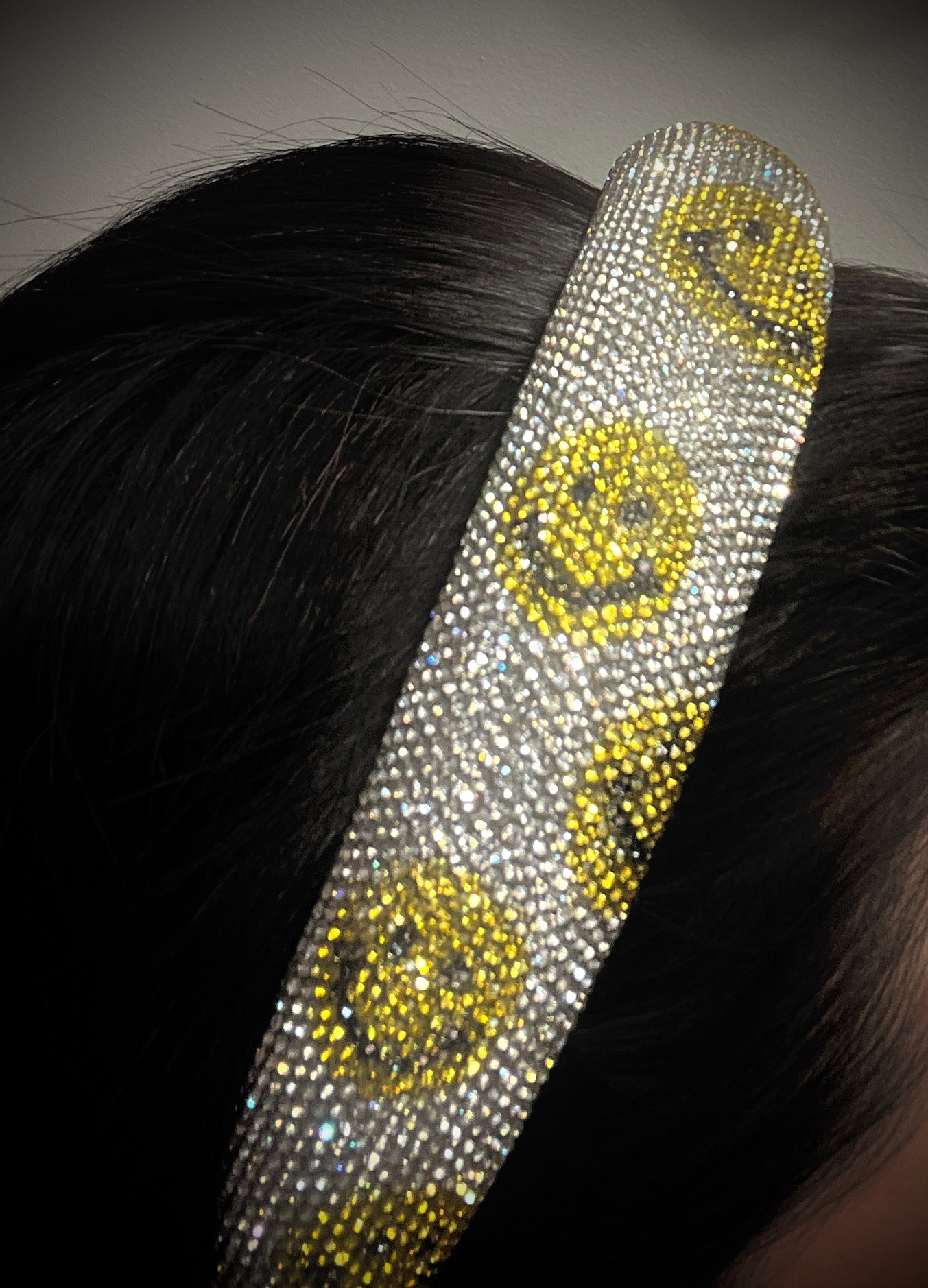 Smiley Rhinestone Headband
