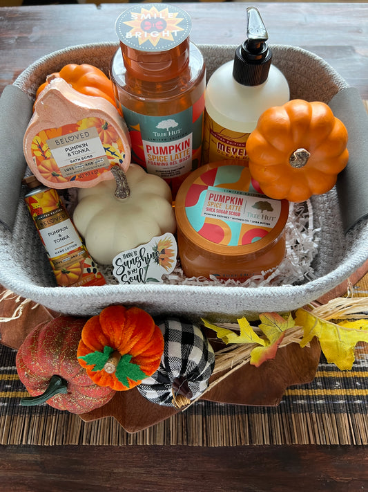Smile Bright211 LLC Custom Theme Gift Basket- Pumpkin