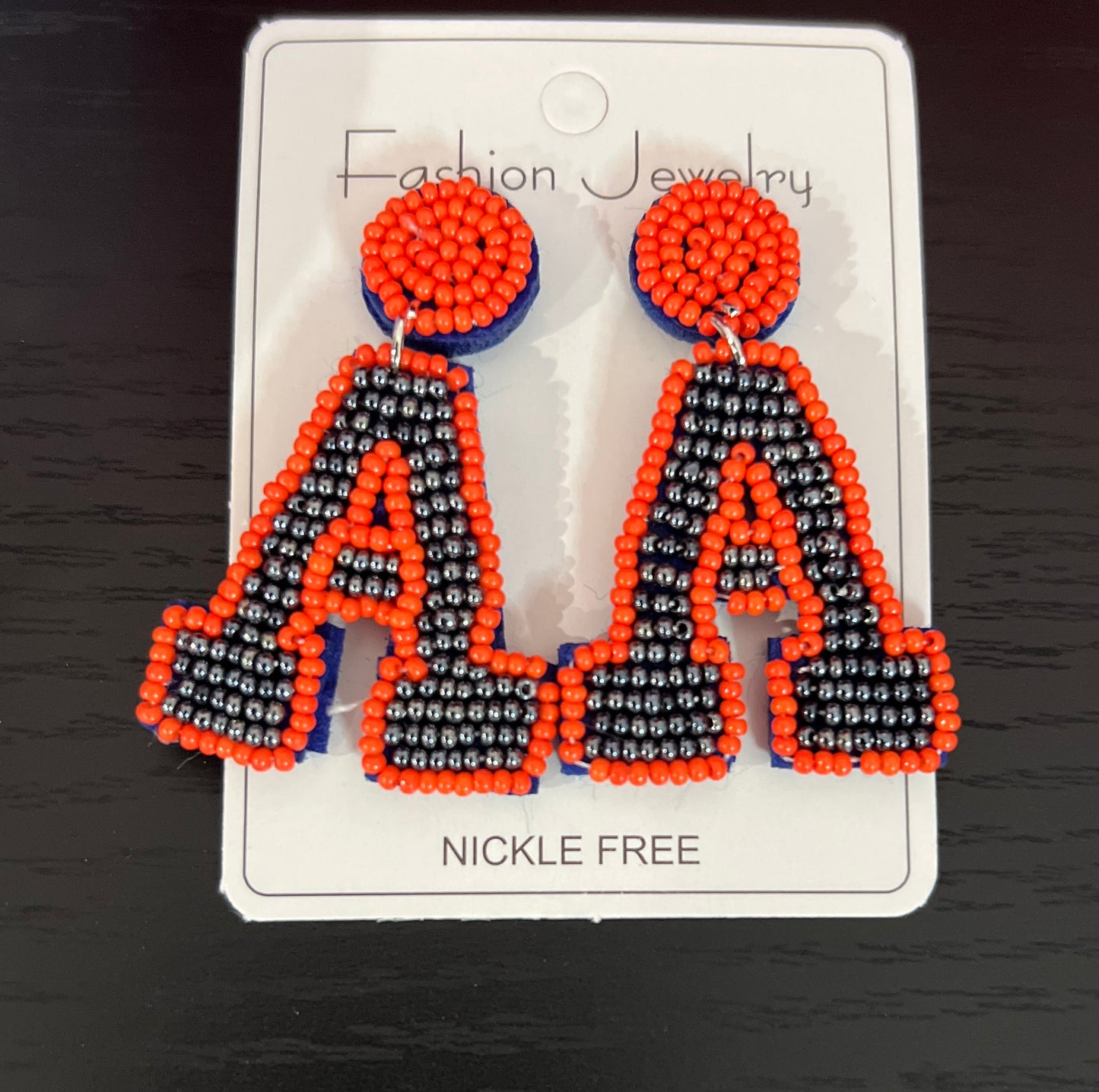Auburn Seed Bead Earrings