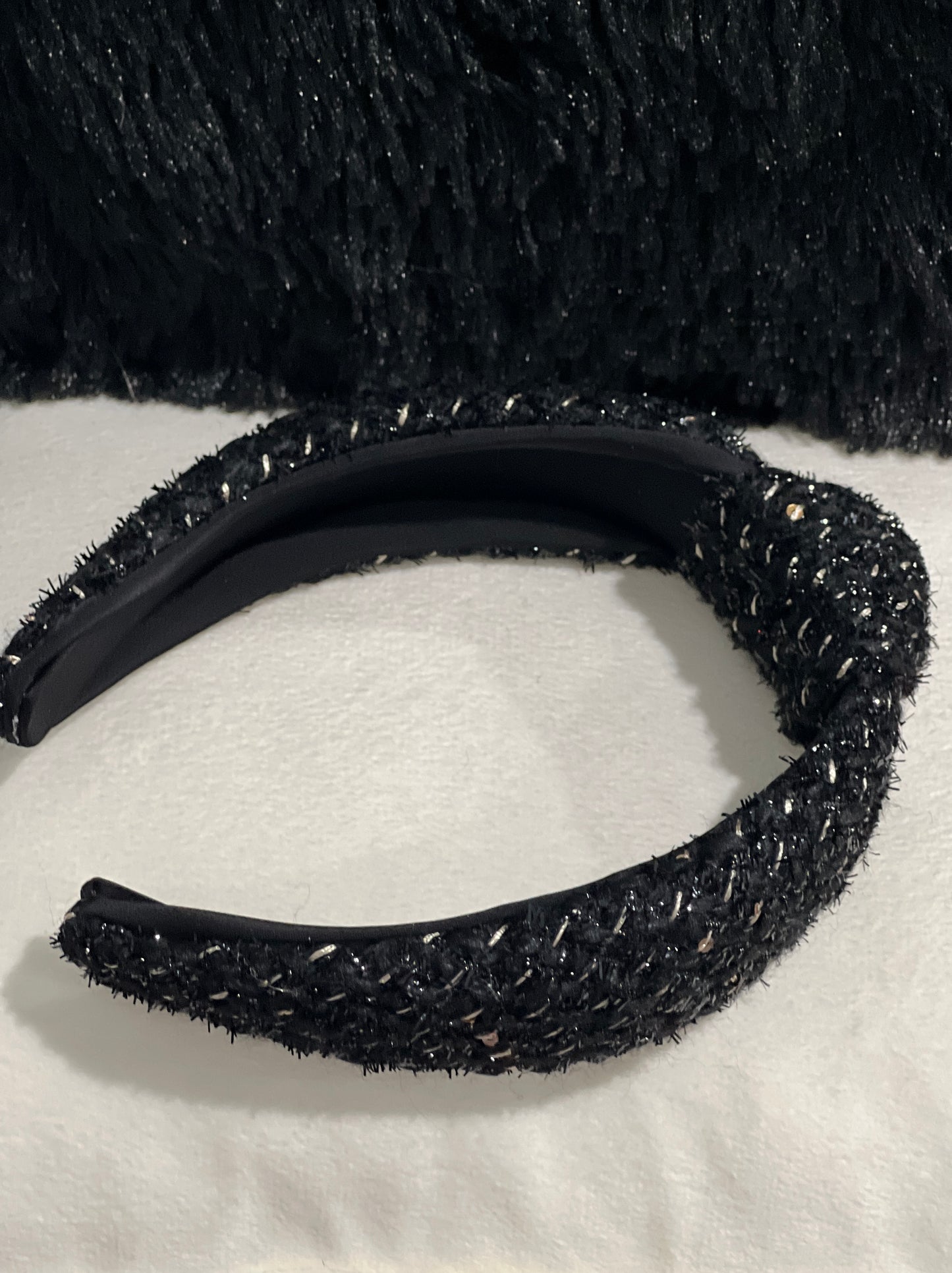 Luxury Black Gold Shimmer Headband