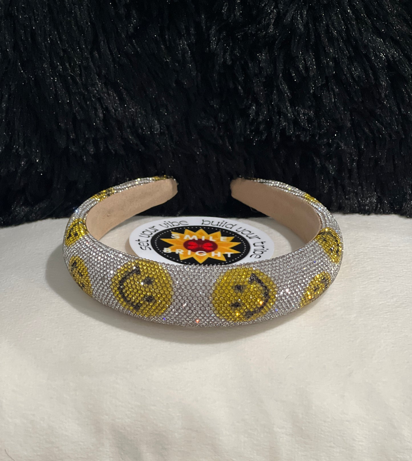 Smiley Rhinestone Headband