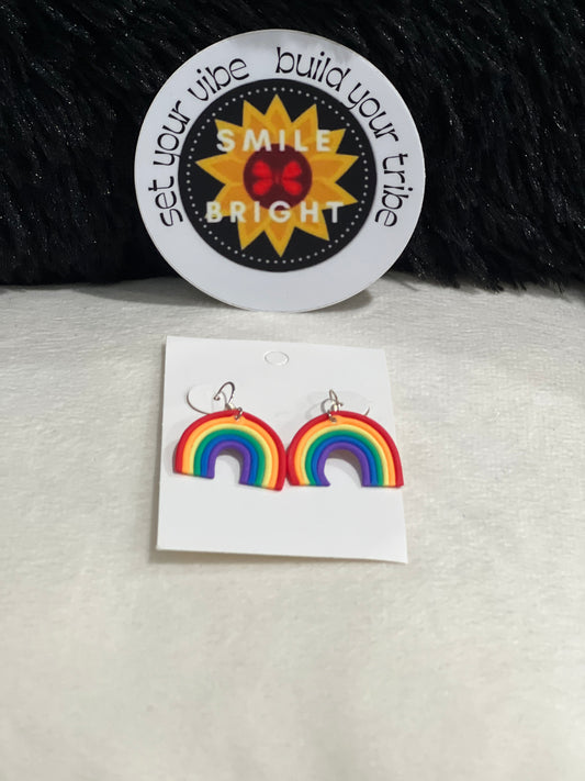Smile Bright211 Handmade Earrings- Rainbows