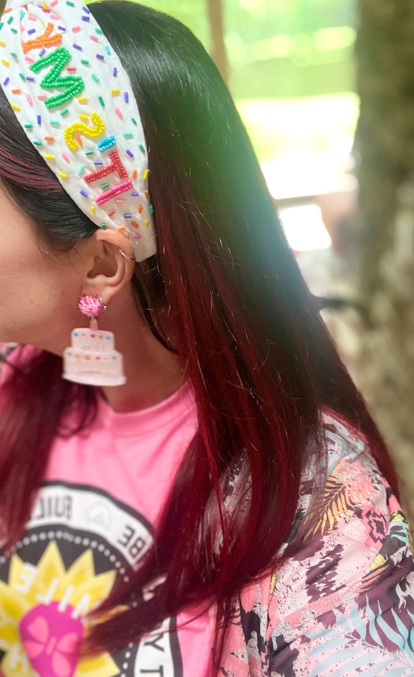 Birthday Seed Bead Headband