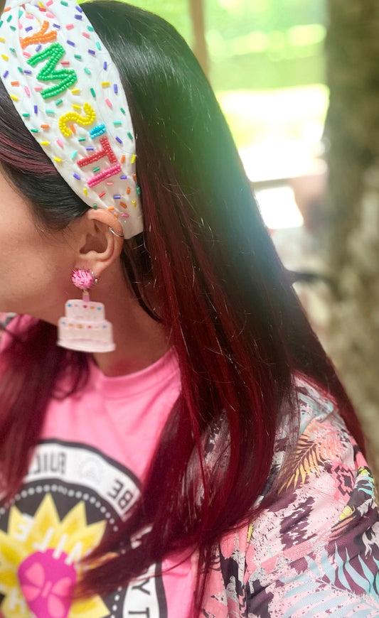 Birthday Seed Bead Headband