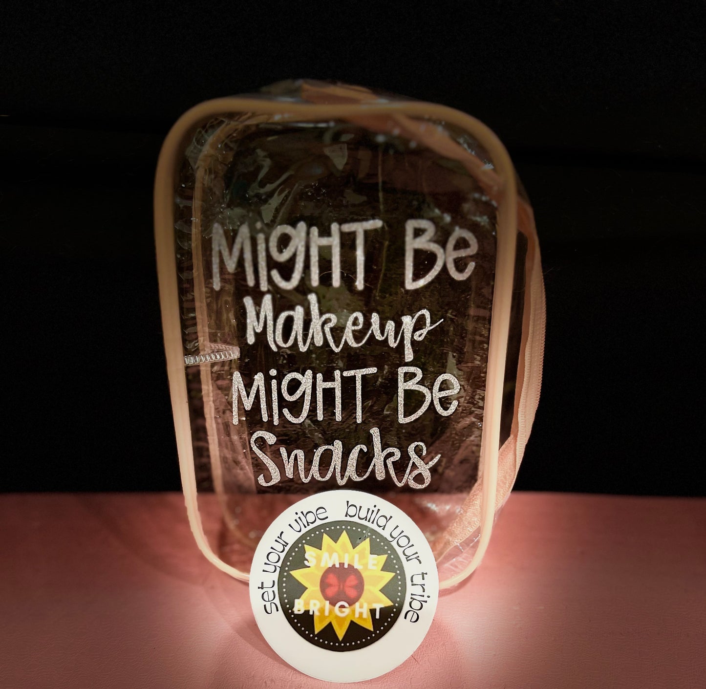 Fun Pouches “Might be Makeup-Might be Snacks”
