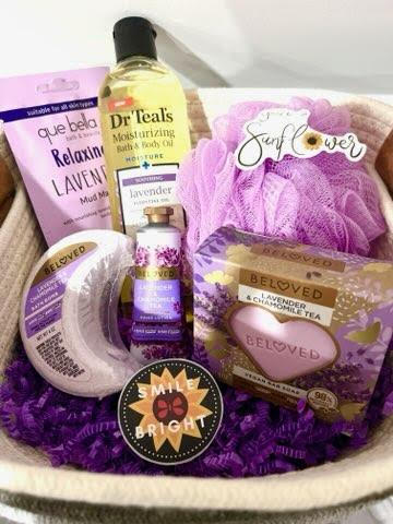 Smile Bright211 LLC Custom Theme Gift Basket- Lavender