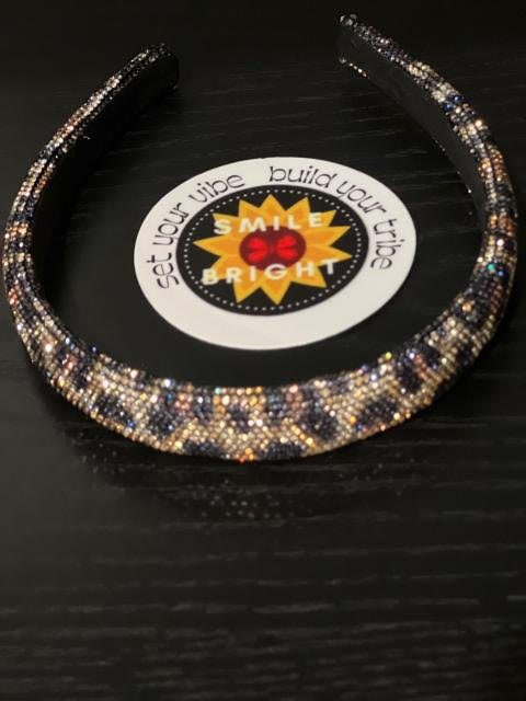 Rhinestone Leopard Headband